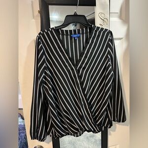 Apt 9 Black & White Striped Blouse​